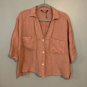 Zara Linen Top